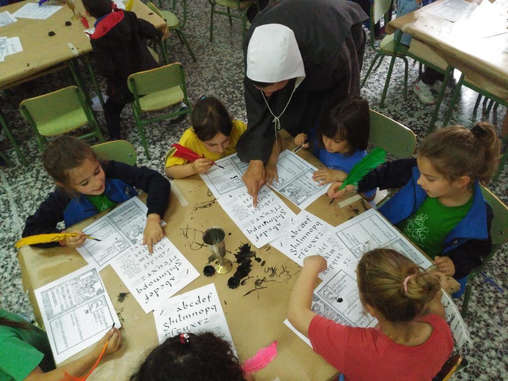 taller de edad media madrid caligrafía medieval